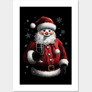 Santa snowman Posters and Art